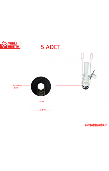 Siamp - Tema 13 cm Gömme Rezervuar Boşaltma Grubu Contası 5 Adet&hellip;
